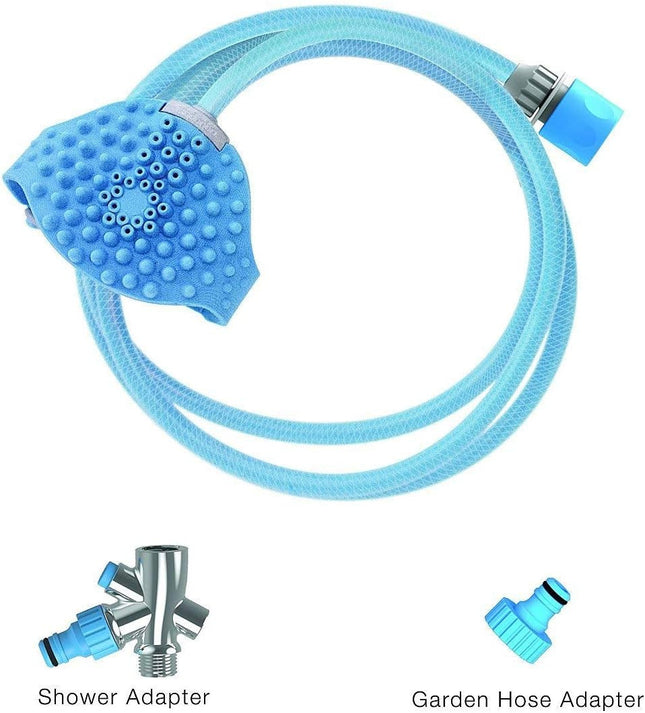 Kit manguera con manopla para bañar a tu mascota