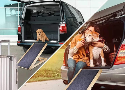 Rampa Plegable Y Ajustable Para Mascotas