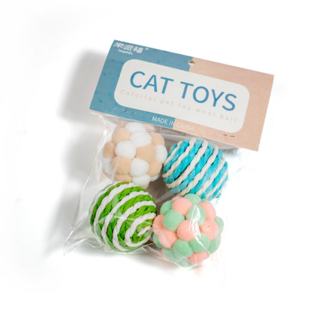 Pack De 4 Juguetes Para Gato