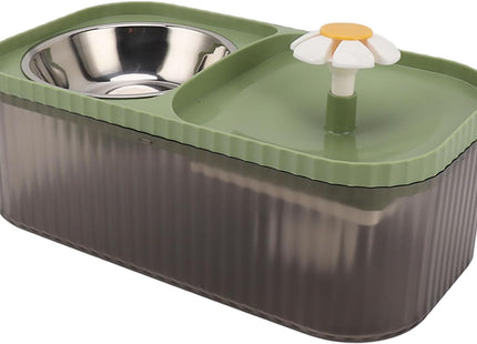 Fuente Bebedero 3 Litros  Con Plato Comedero