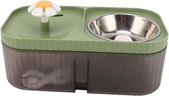 Fuente Bebedero 3 Litros  Con Plato Comedero
