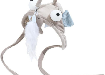 Juguete Para Gato Gorro Con Pescado Colgante