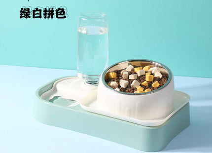 Comedero con dispensador de agua + Plato Come Lento
