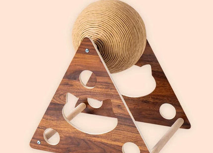 Juguete Rascador Con Bola De Hilo Sisal