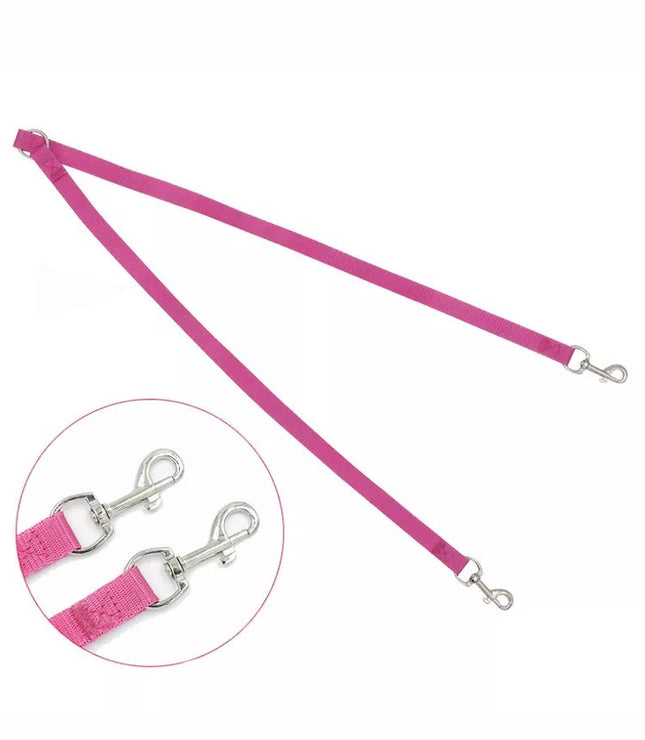 Correa paseo para perro doble 90 cm
