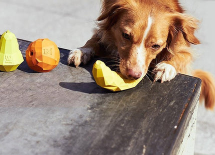 Juguete para perro Zeedog Fruitz naranja dispensador