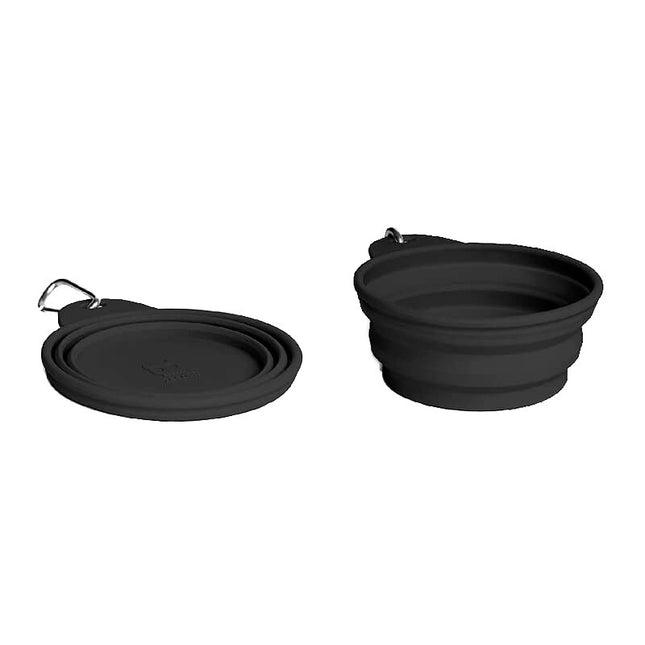 Go Bowl Plegable zeedog para perros color negro
