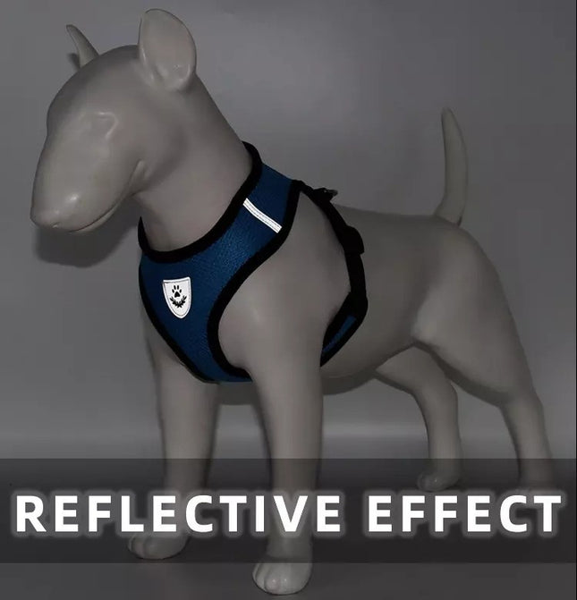 Pechera tipo malla reflectiva para mascotas