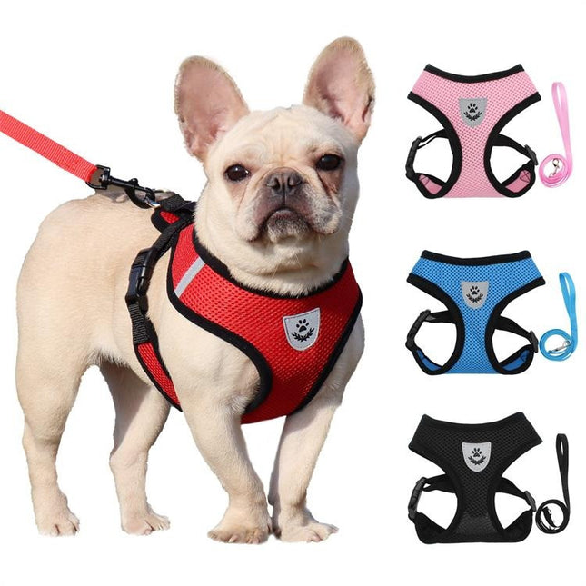 Pechera tipo malla reflectiva para mascotas