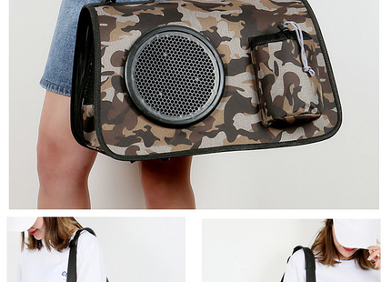Bolso De Tela Con Bolsillo Para Transportar Mascotas