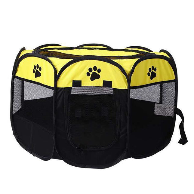 Corral de tela plegable para mascotas