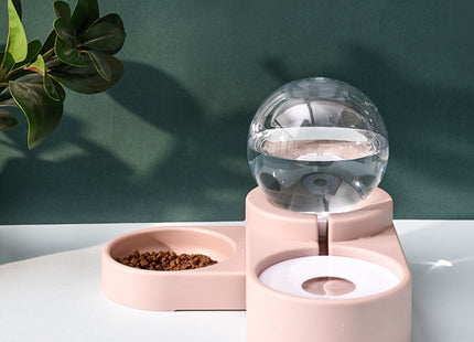 Plato comedero con dispensador de agua 1.8 litros