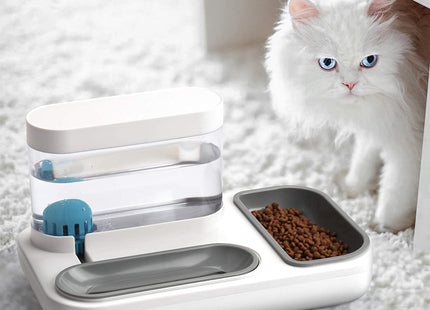 Plato Comedero Con Dispensador De Agua
