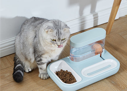 Plato Comedero Con Dispensador De Agua