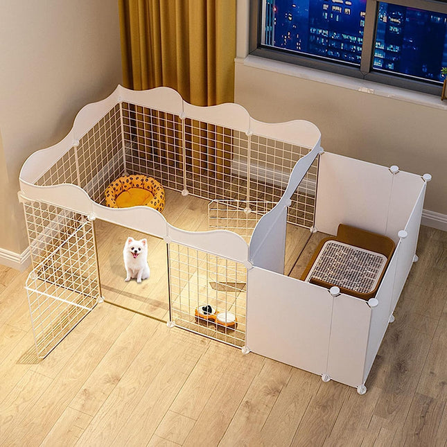 Corral De Metal Con Puerta Para Mascotas