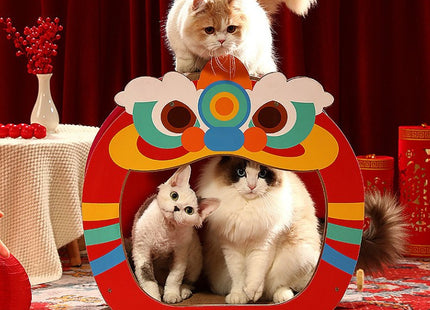 Rascador Tipo Casa Para Gatos