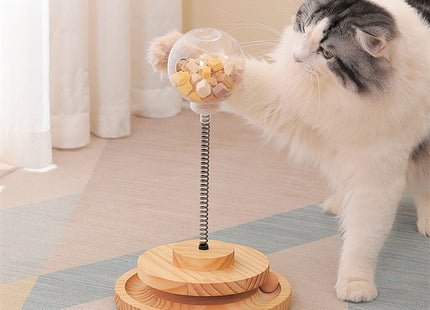 Juguete Para Gato Con Resorte Y Dispensador