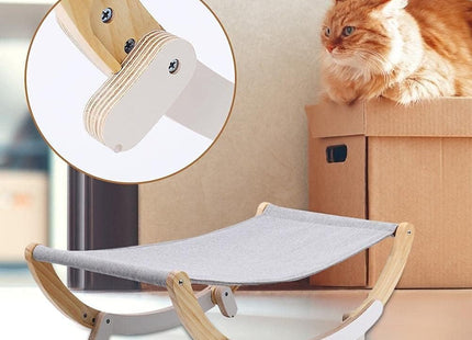 Cama De Madera Elevada Para Gatos
