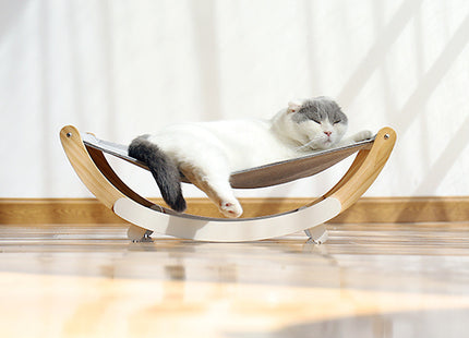 Cama De Madera Elevada Para Gatos