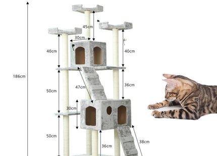 Juguete Rascador Para Gato Torre Tres Pisos