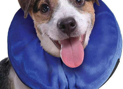 Collar isabelino de tela inflable para perro o gato