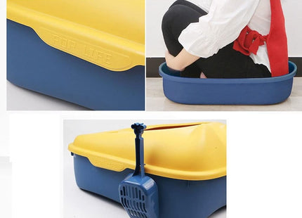 Baño Bandeja Para Gato Grande Semi Cerrado Incluye Pala Sanitaria