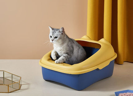 Baño Bandeja Para Gato Grande Semi Cerrado Incluye Pala Sanitaria