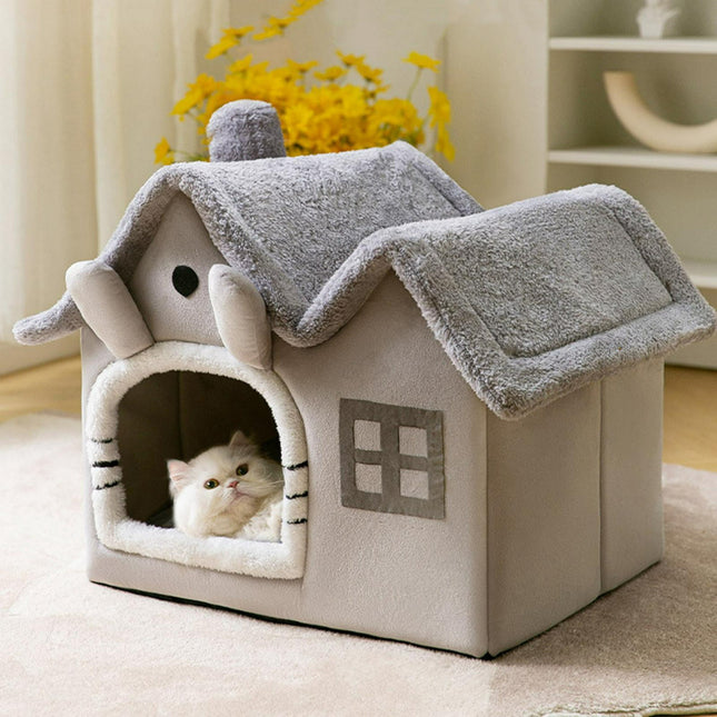 Cama Cucha Tipo Casa Desarmable Para Perro o Gato