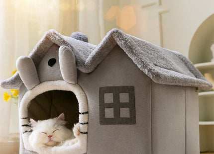 Cama Cucha Tipo Casa Desarmable Para Perro o Gato