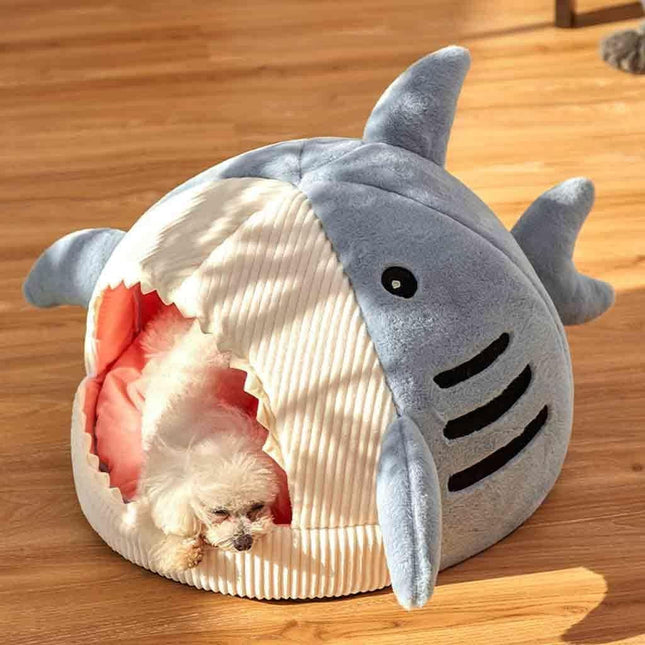 Cucha Para Mascotas Diseño De Tiburón