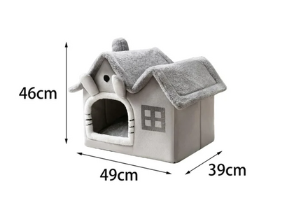 Cama Cucha Tipo Casa Desarmable Para Perro o Gato