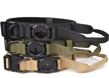 Collar Táctico para Perros con Soporte AirTag